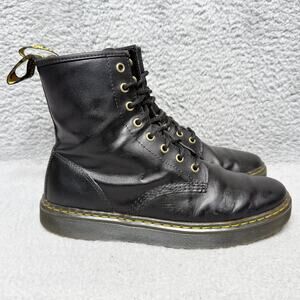 Dr. Martens Zavala Womens Size 10 Combat Boots Black Leather